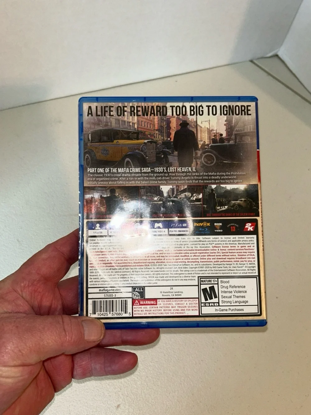 Mafia: Definitive Edition (PS4) - Blue Case